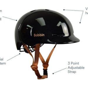 Kiiver BOBBIN METRIC, Gloss Black M/L