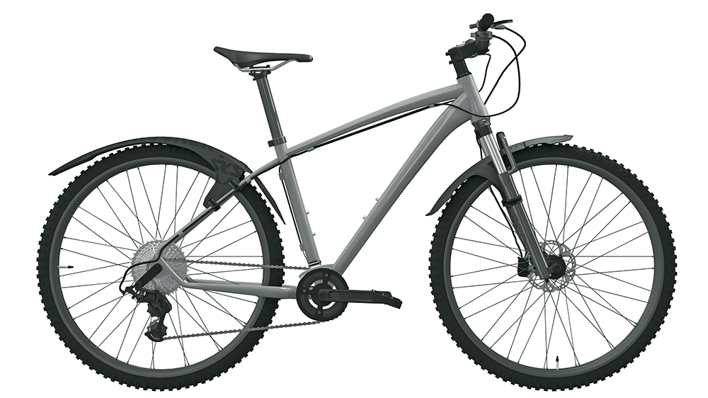 Tagaporilaud SKS Mudrocker Rear, must - Image 3