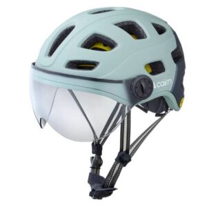 Kiiver CAIRN QUARTZ MIPS Transparent Visor LED USB Matte Eucalyptus Grey (elektrijalgrattale) (M)