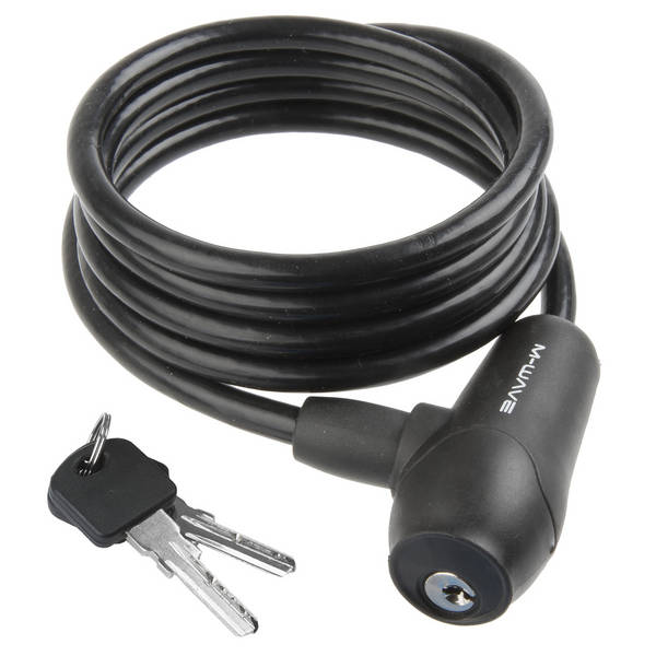 Trosslukk M-WAVE 150cm x 8mm, must