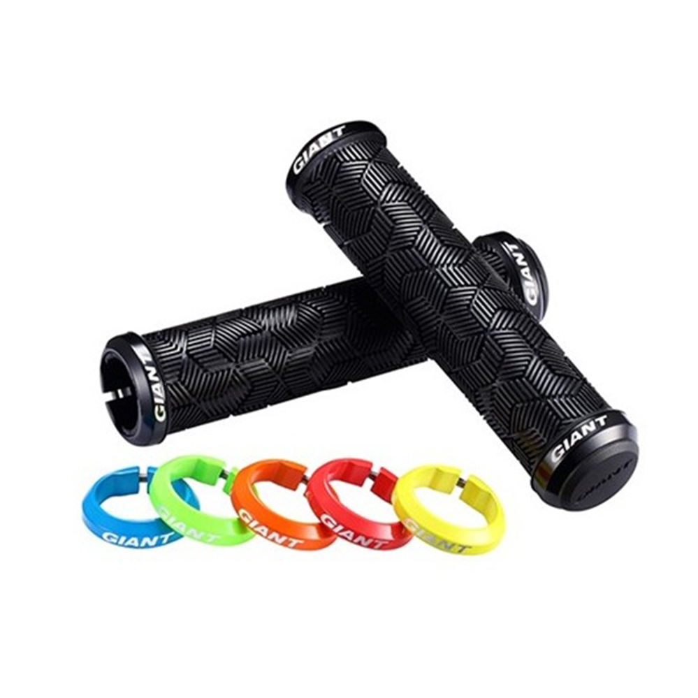 Käepidemed GIANT Tactal Double Lock-on Grip, must-kollane