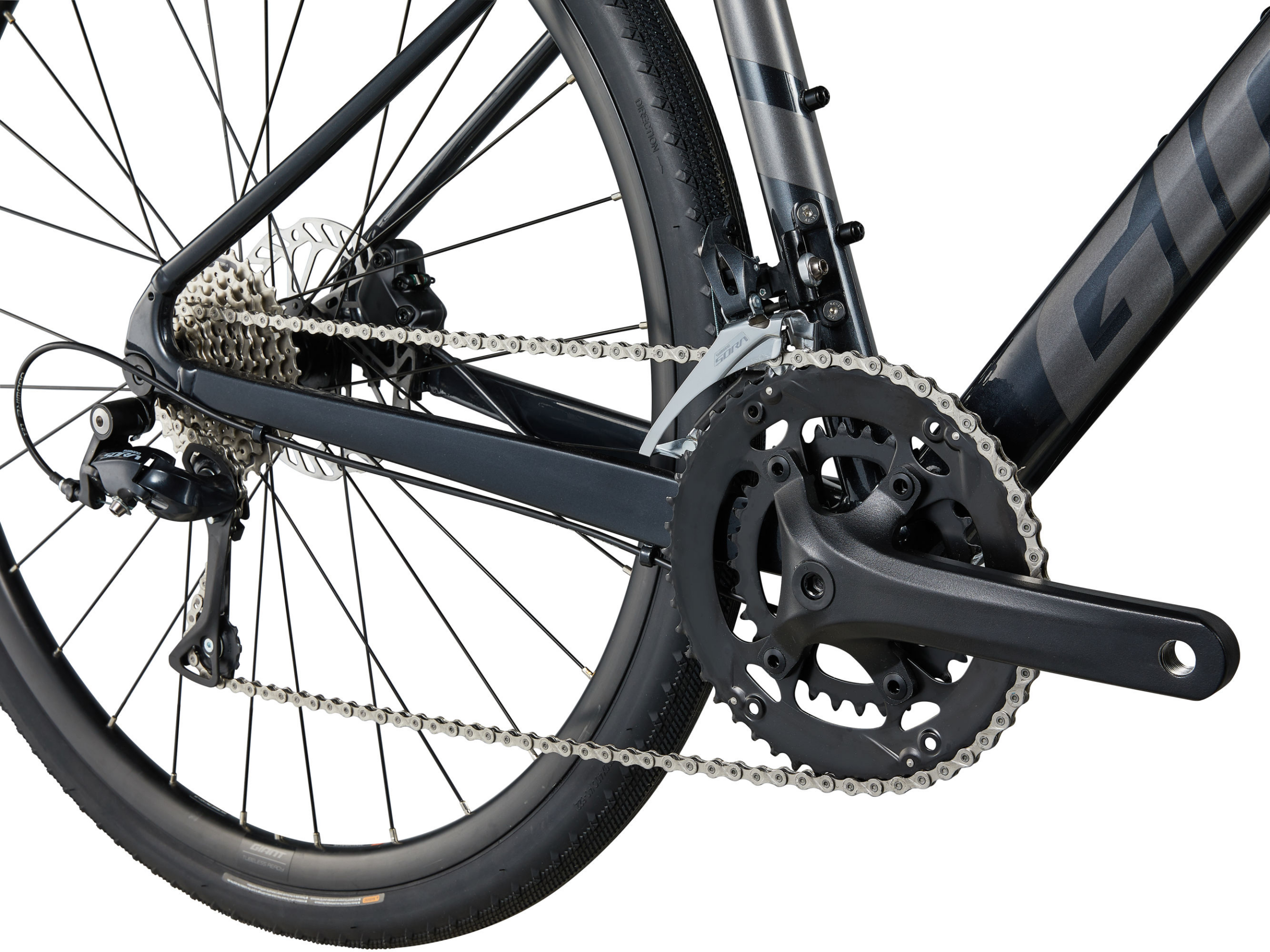 Jalgratas GIANT FastRoad AR 2, 28" Metallic Black (M) - Image 4