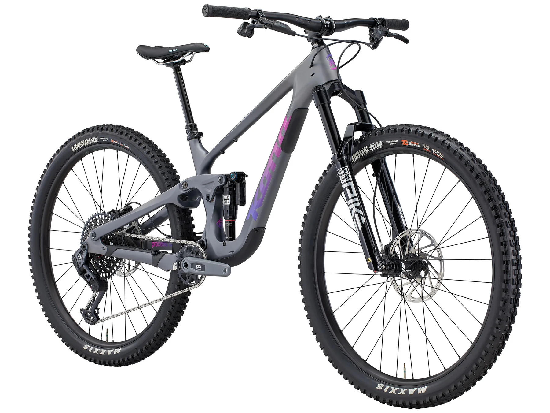 Maastikuratas KONA Process 134 CR/DL G3, 29" Satin Metallic Charcoal (Purple) (XL) - Image 2