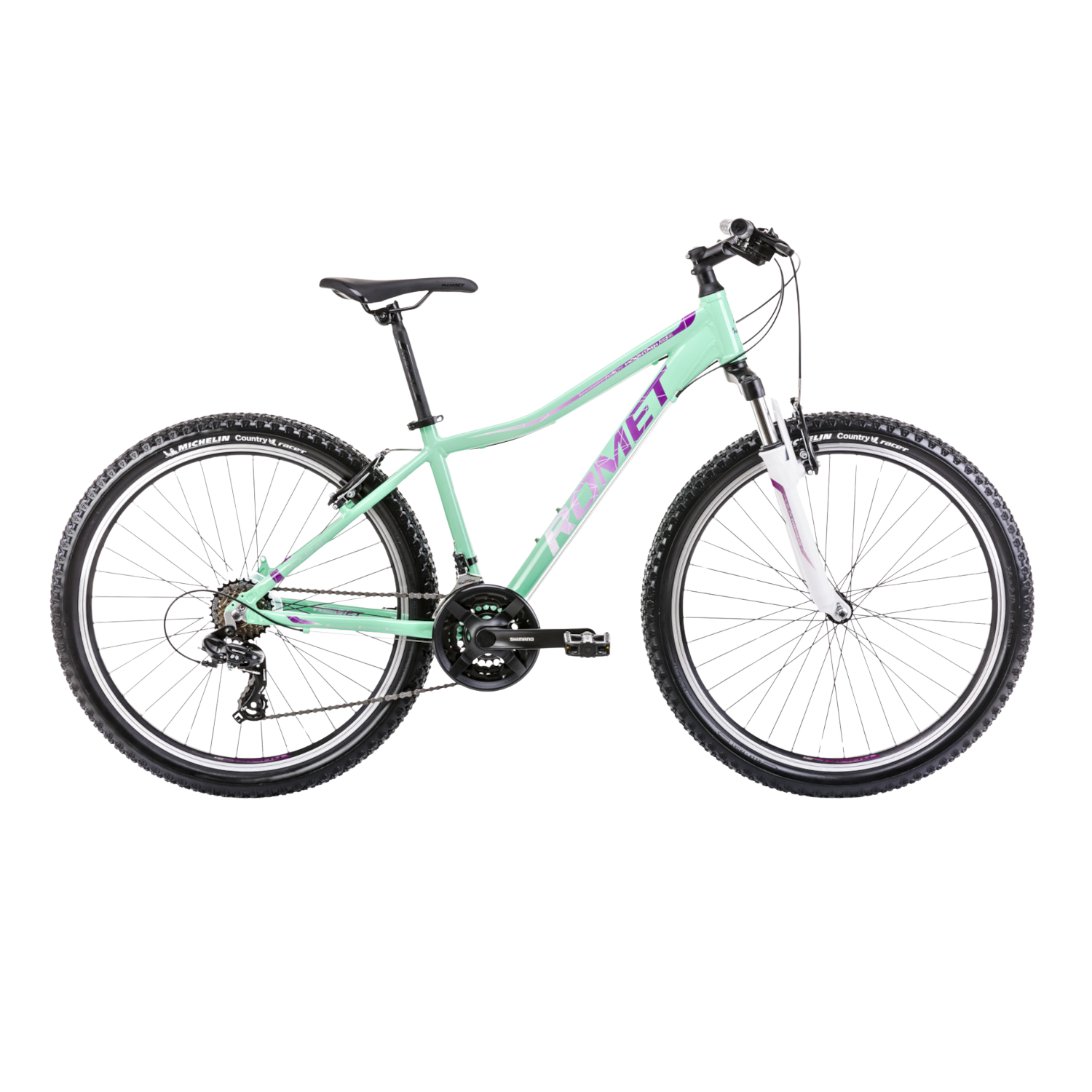 Jalgratas ROMET Jolene 6.1, 26" roheline-lilla (S)