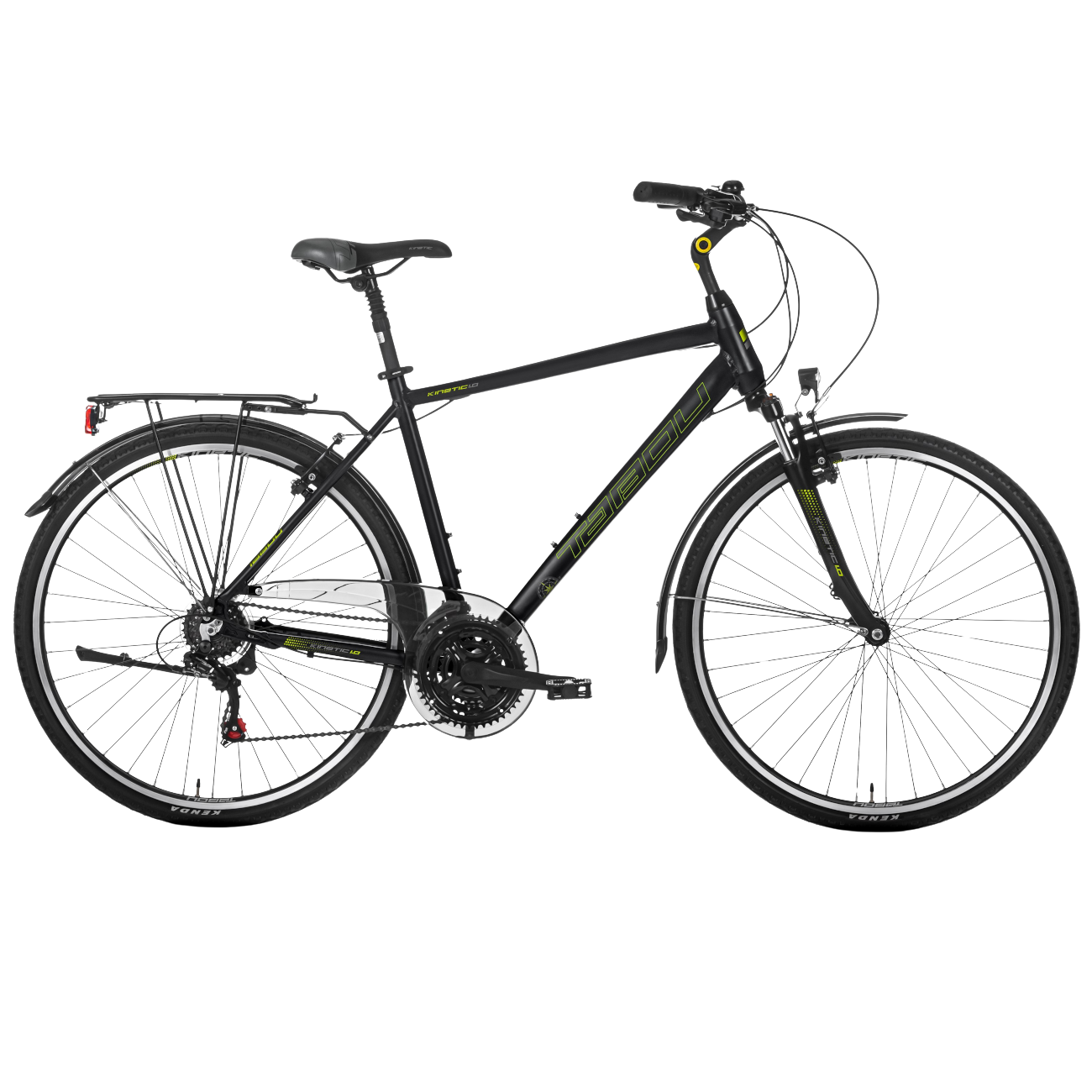 Meeste jalgratas TABOU KINETIC 1.0, 28" must-roheline (L)