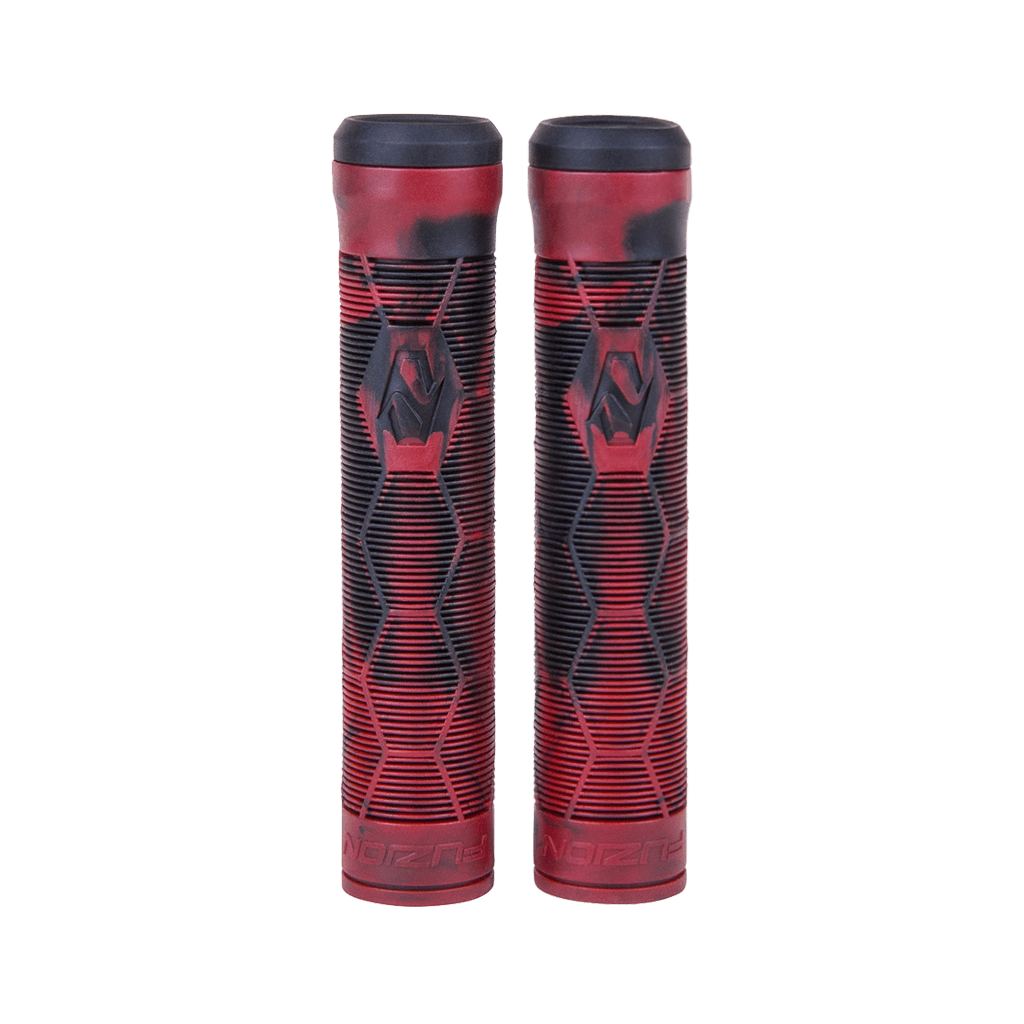 Käepidemed Fuzion Hex Pro Scooter Grips Black/Red Swirl