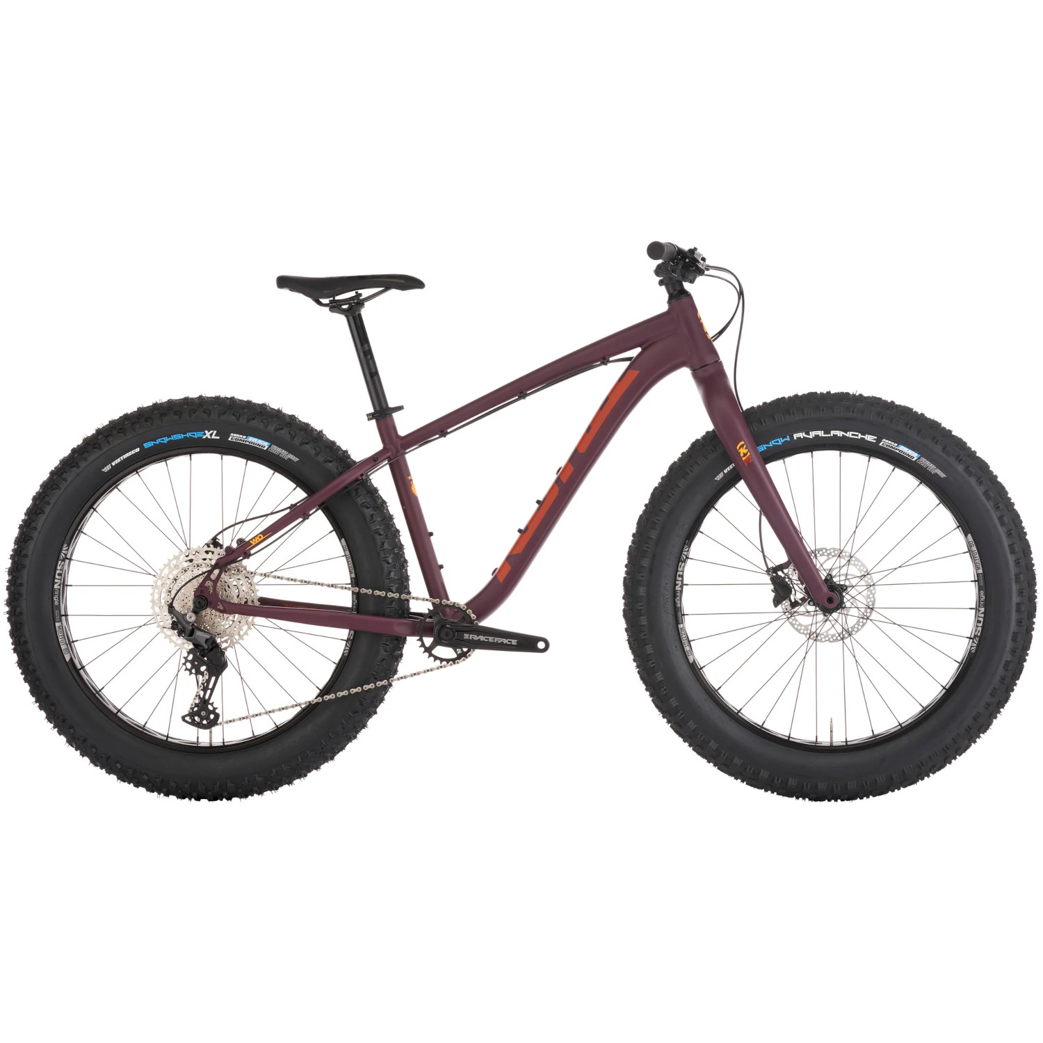 Fatbike jalgratas Kona Wo, Matte Plum (S)