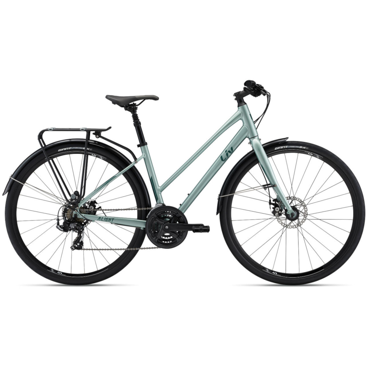 Naiste jalgratas LIV Alight 3 City Disc, Silver Green (M)