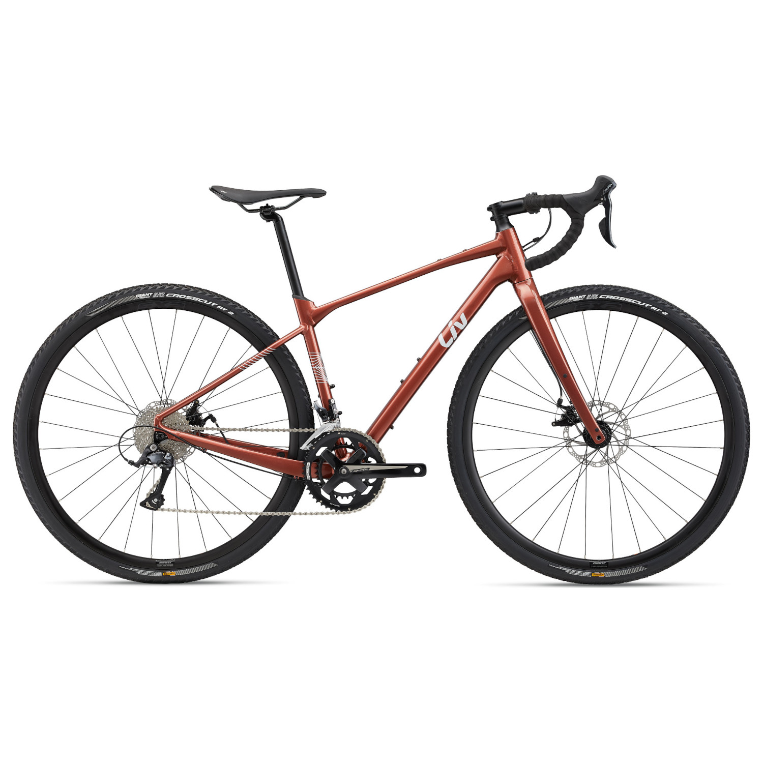 Gravel jalgratas naistele LIV Devote 2, Terracota (XS)