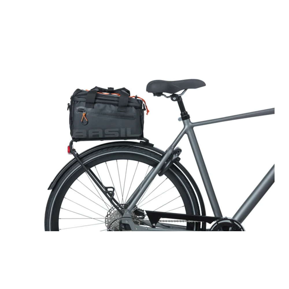 Pakiraamikott BASIL Miles Tarpaulin 8L, must-oranž - Pilt 6
