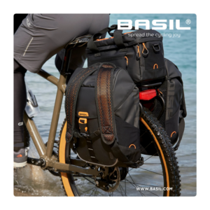 Pakiraamikott BASIL Miles Tarpaulin 8L, must-oranž - Pilt 7