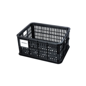 Esikorv/pakiraamikorv, kast BASIL Crate S, 17,5 liitrit, must