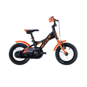 Laste jalgratas S'Cool XXlite, 12" must-oranž