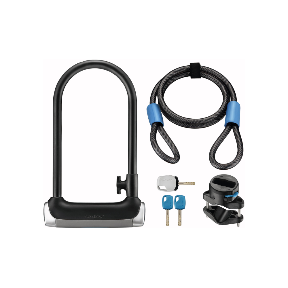 U-lukk GIANT Surelock Protector 1 DT, kaabliga