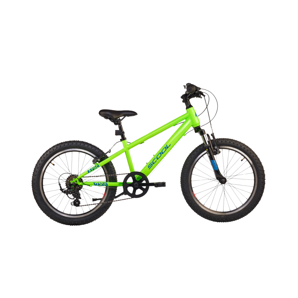 Laste jalgratas S'COOL Xroc, 20" Neon Green/Ocean