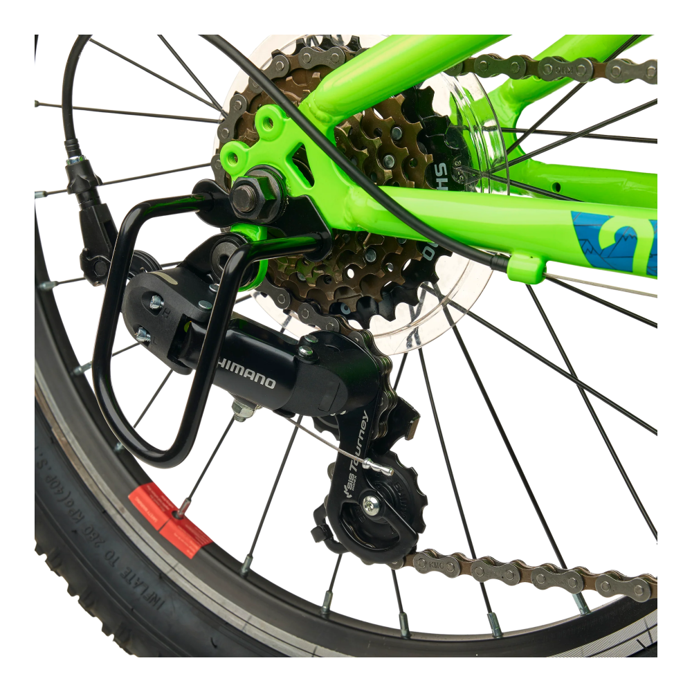 Laste jalgratas S'COOL Xroc, 20" Neon Green/Ocean - Pilt 6