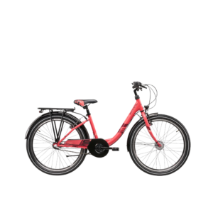 Laste jalgratas S´COOL Wave Steel LTD, 24" korall/punane