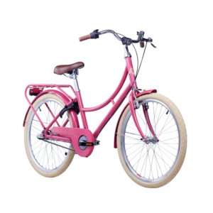 Laste jalgratas S'COOL chiX Classic, 24" Berry/Beige - Pilt 2