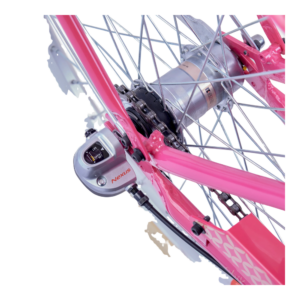 Laste jalgratas S'COOL chiX Classic, 24" Berry/Beige - Pilt 4