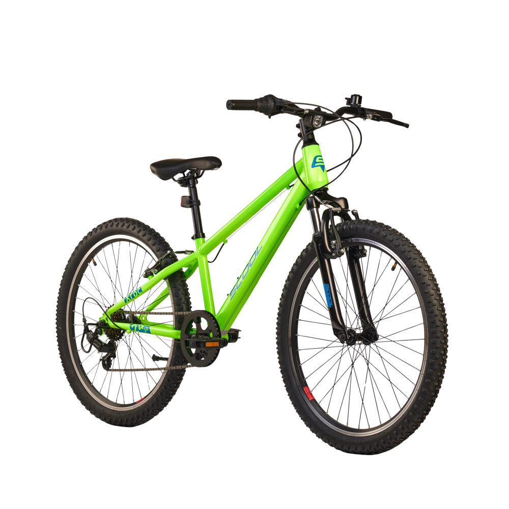 Laste jalgratas S'COOL Xroc, 24" Neon Green/Ocean - Pilt 2