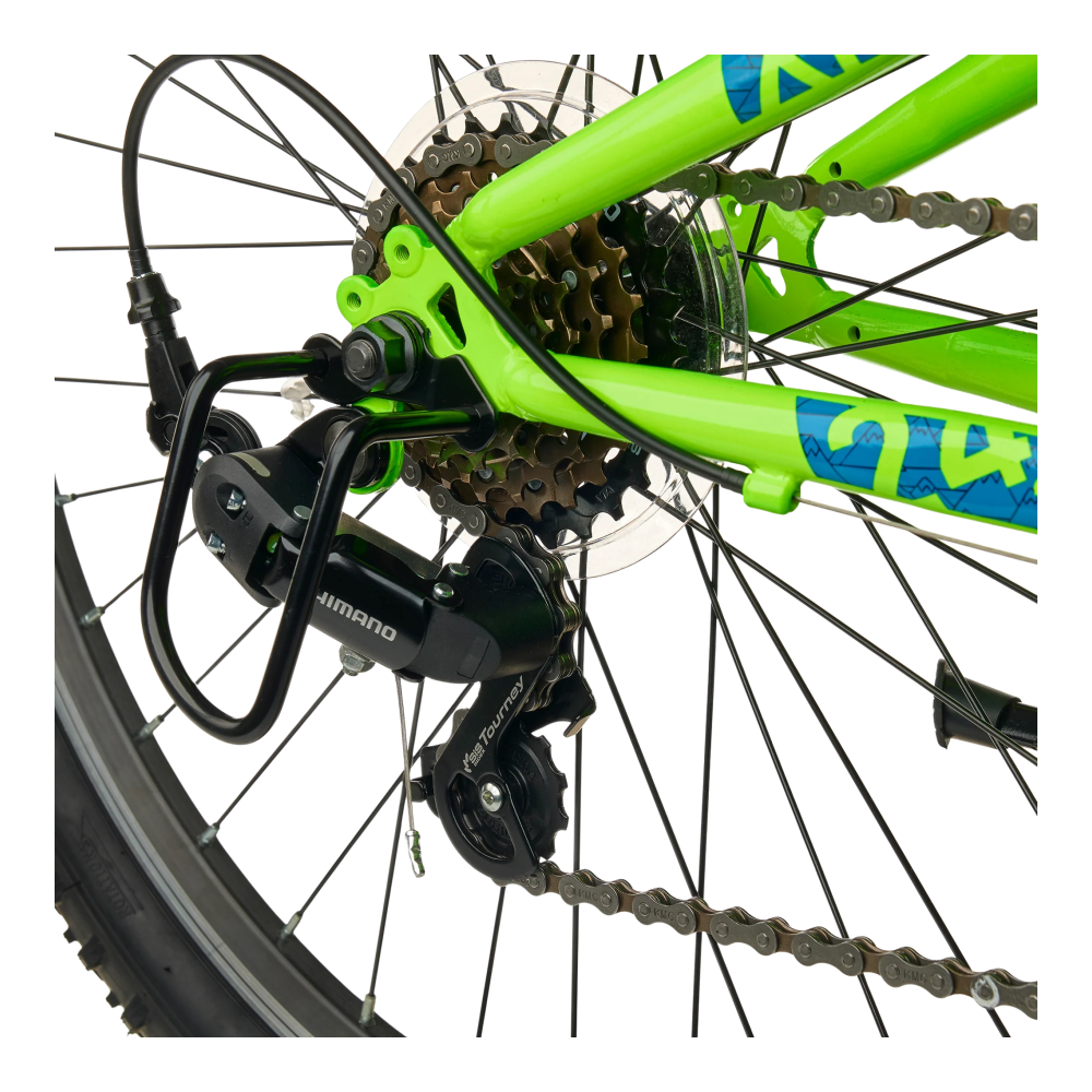 Laste jalgratas S'COOL Xroc, 24" Neon Green/Ocean - Pilt 5