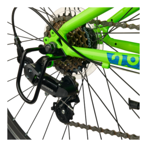 Noorte jalgratas S'COOL Xroc, 26" Neon Green/Ocean - Pilt 4