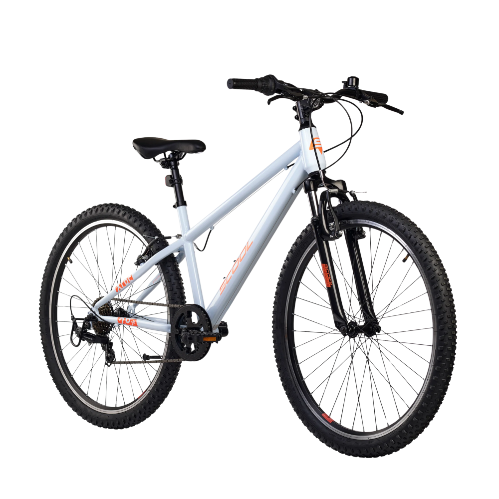Noorte jalgratas S'COOL Xroc, 26" Sky Grey/Neon Orange - Pilt 2
