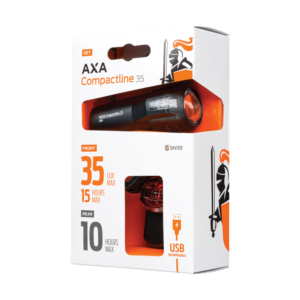 Jalgrattatulede komplekt AXA Compact Line Battery 35 Set - Pilt 4