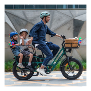Elektriline kargoratas FIIDO T2 Longtail Cargo, Forest Green - Pilt 6