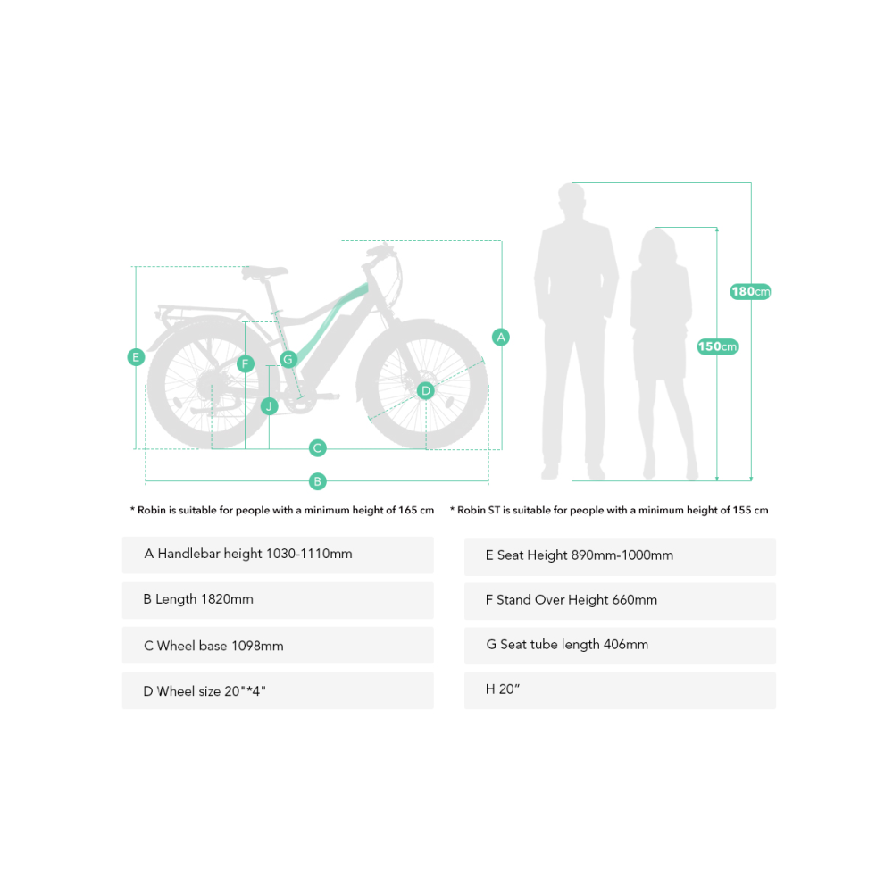 ELektrijalgratas JOBOBIKE Robin ST Black 14 LG, - Pilt 3