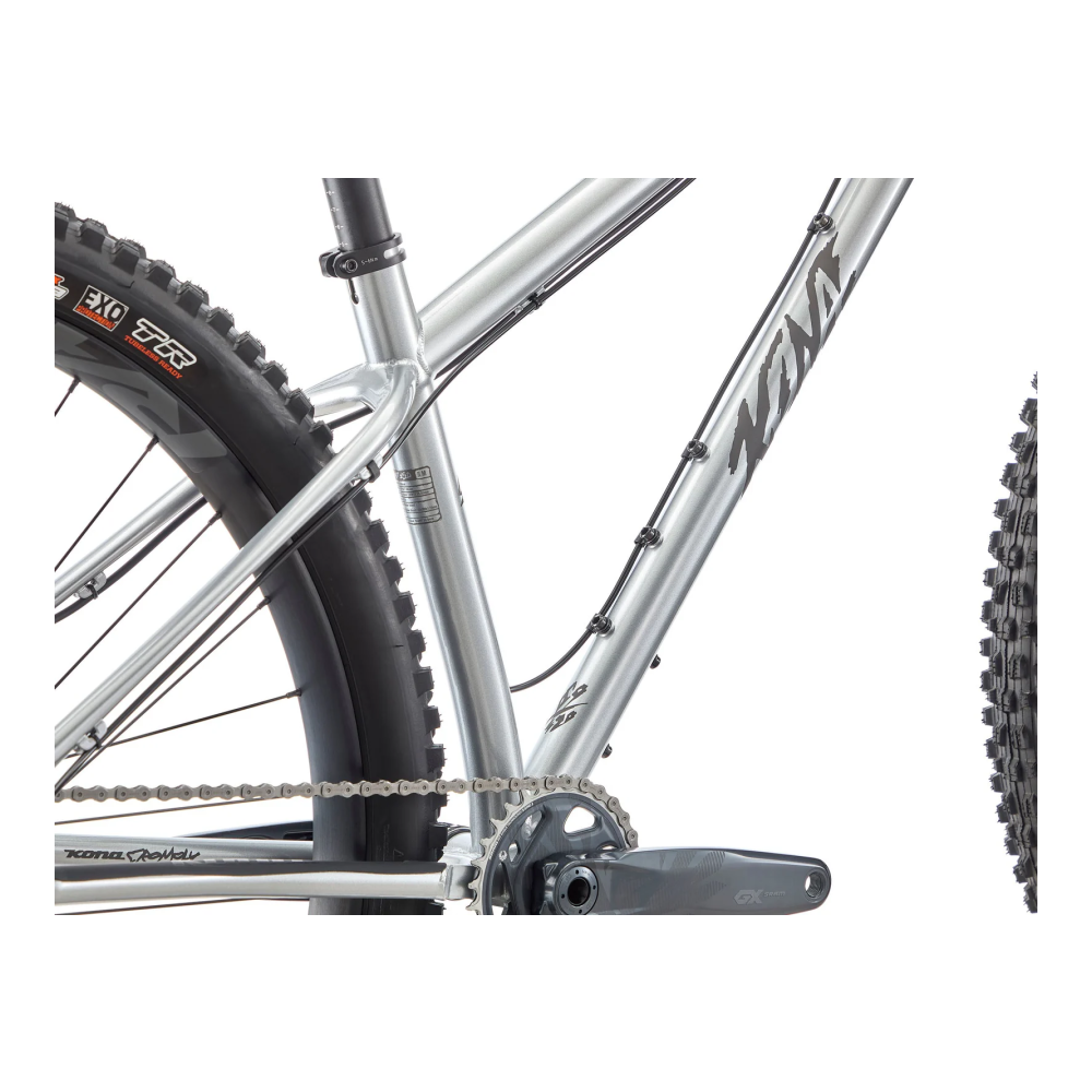 Jalgratas KONA Honzo ESD, 29" Gloss Faux Chrome (Silver) - Pilt 8