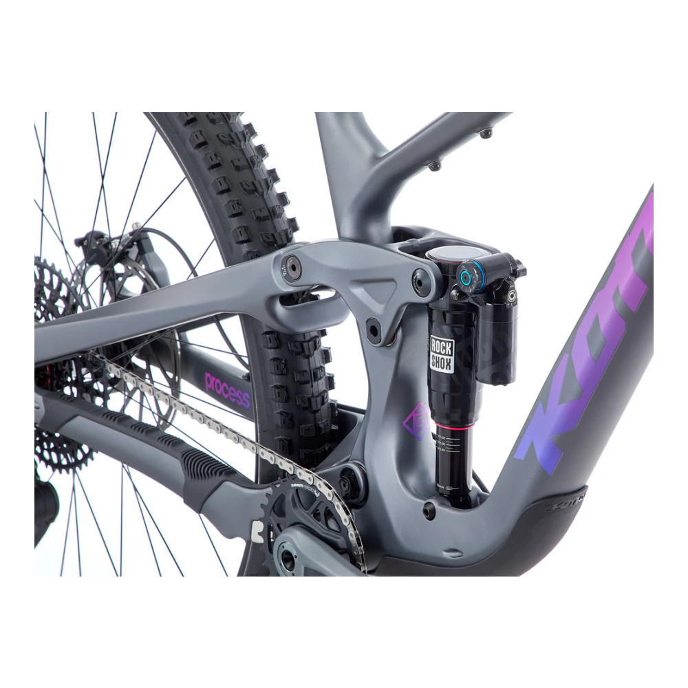 Maastikuratas KONA Process 134 CR/DL G3, 29" Satin Metallic Charcoal (Purple) - Pilt 6