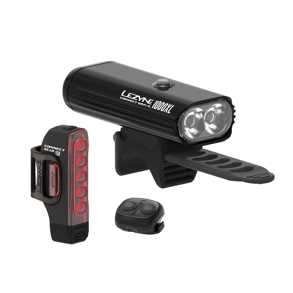 Lezyne Connect Drive PRO 1000XL esituli + Strip Connect tagatuli
