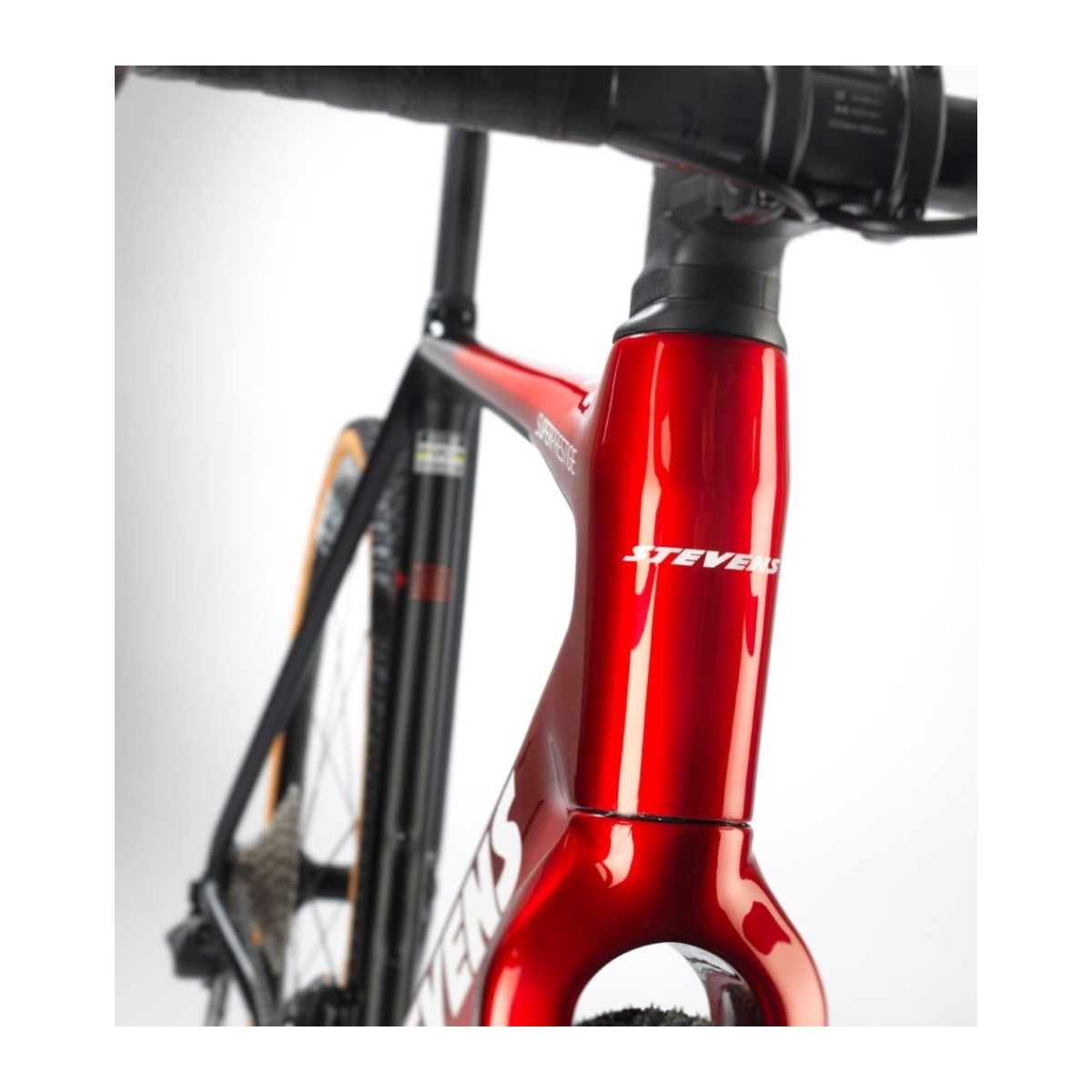 Stevens Super Prestige Disc Di2 cyclocrossiratas 58cm – chrome red black - Pilt 6