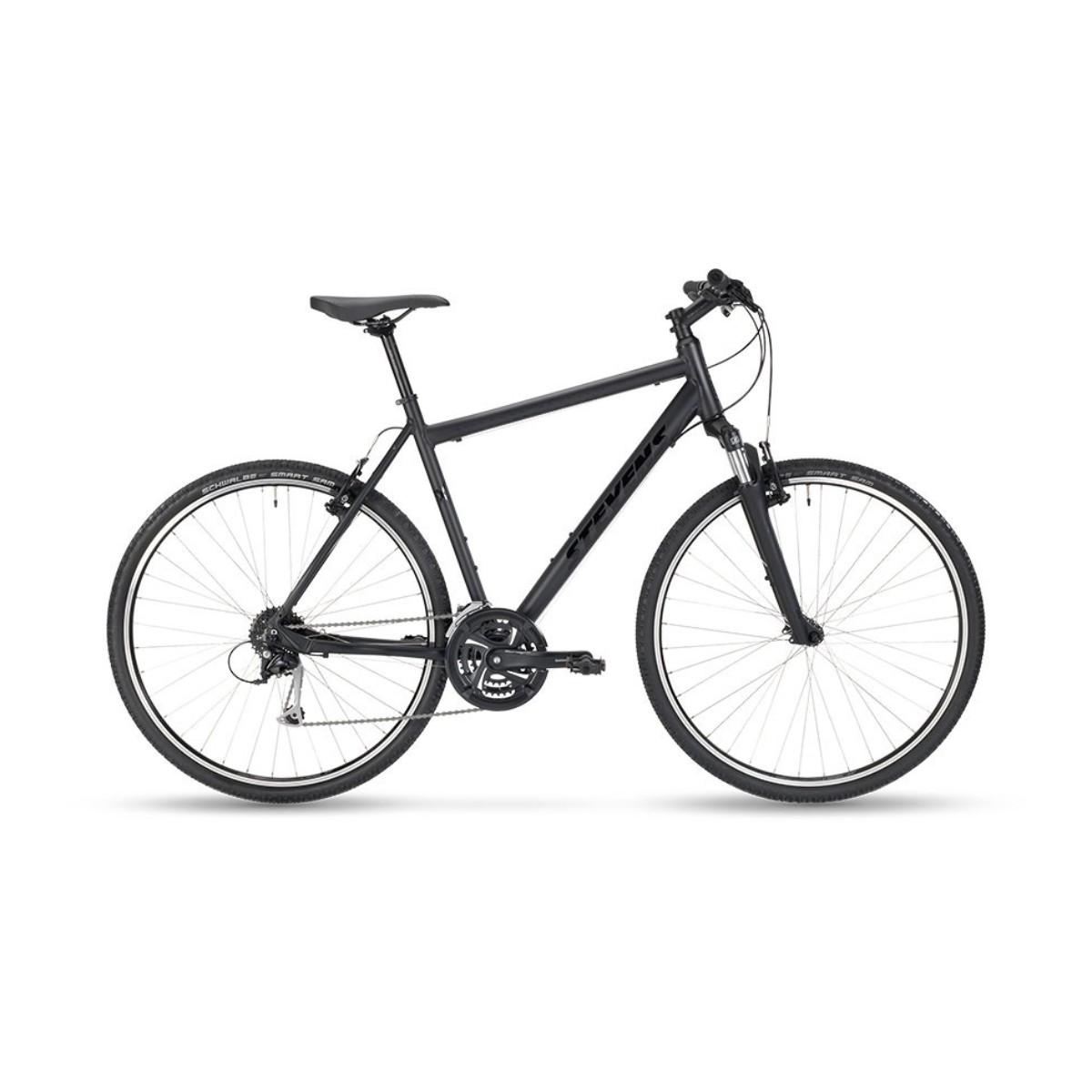 Stevens Cross 3X Gent hübriidratas – stealth black