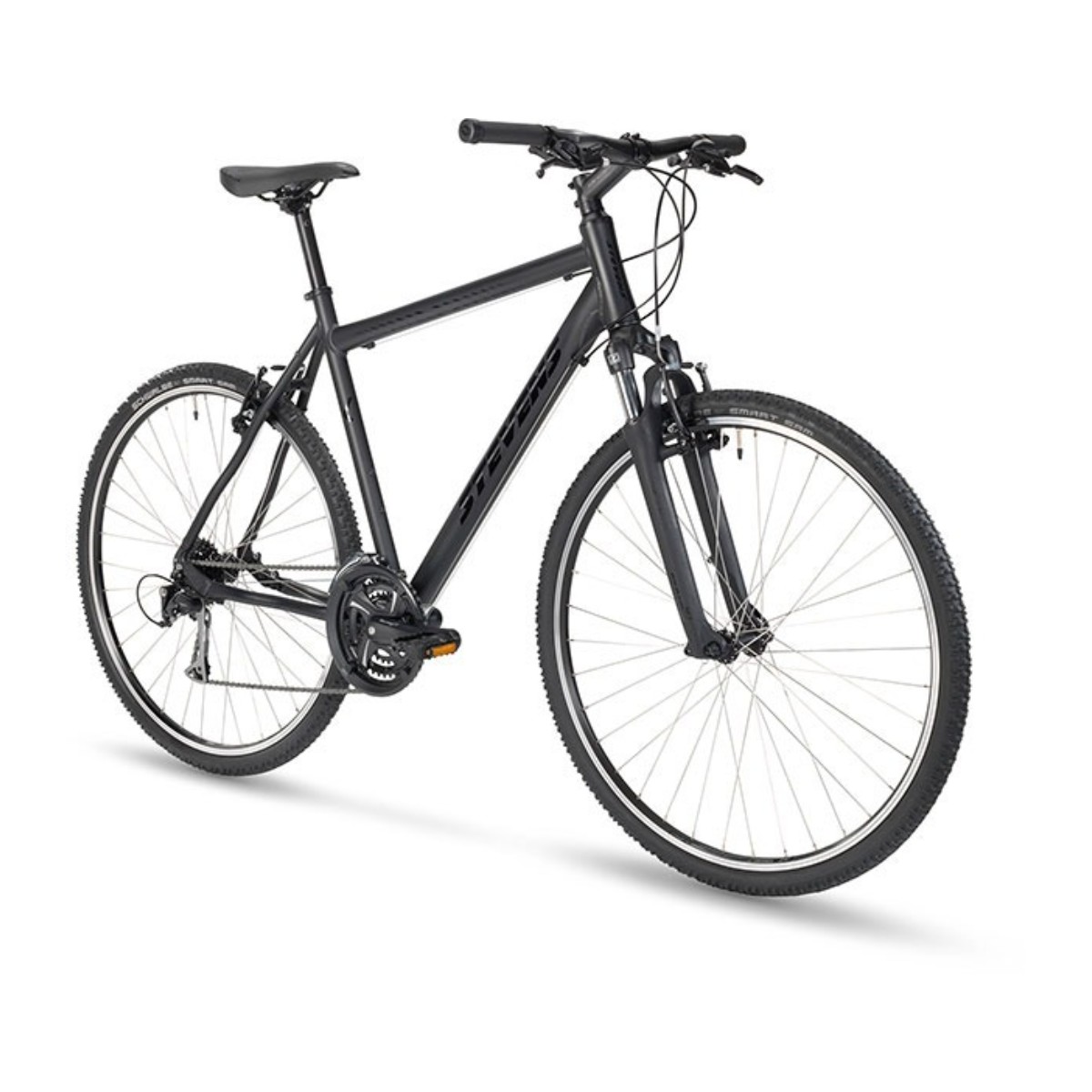 Stevens Cross 3X Gent hübriidratas – stealth black - Pilt 2