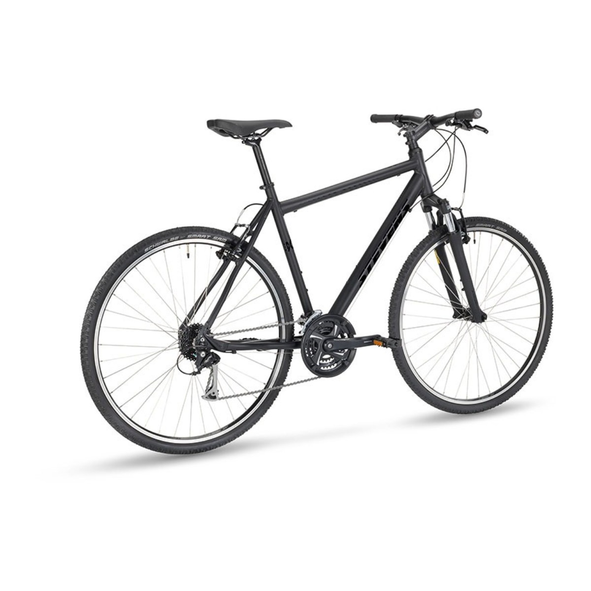 Stevens Cross 3X Gent hübriidratas – stealth black - Pilt 4