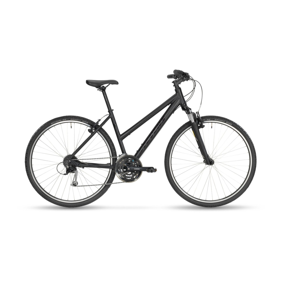 Stevens Cross 3X Lady hübriidratas 46cm – stealth black