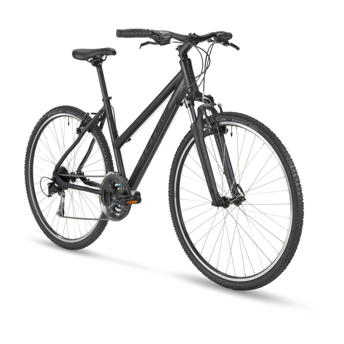 Stevens Cross 3X Lady hübriidratas 46cm – stealth black - Pilt 2