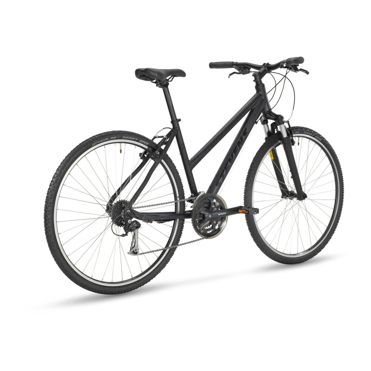 Stevens Cross 3X Lady hübriidratas 46cm – stealth black - Pilt 4