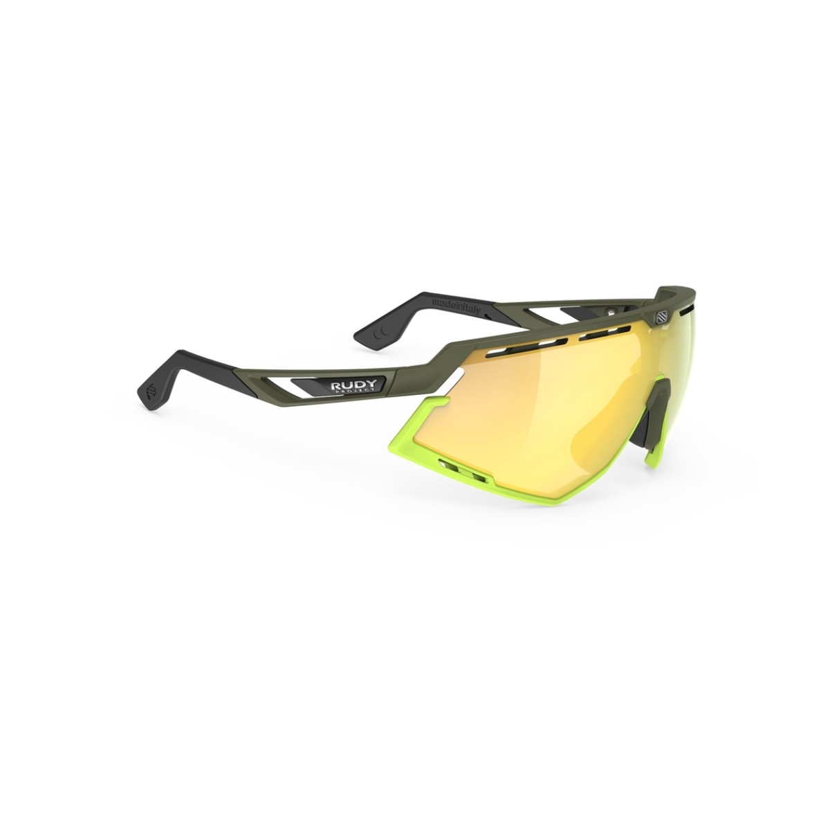 Rudy Project Defender prillid – olive matte/lime (multilaser yellow)