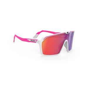 Rudy Project Spinshield päikseprillid – white/pink fluo (multilaser red)