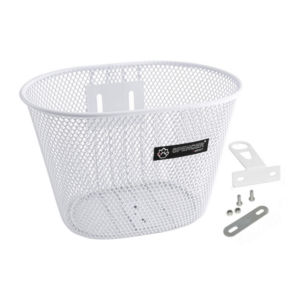 Esikorv lasterattale  SPENCER 16-24″, metallist, valge