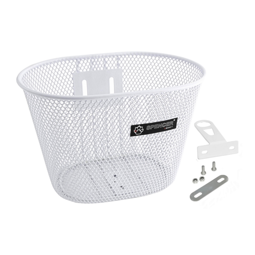 Esikorv lasterattale SPENCER 16-24″, metallist, valge