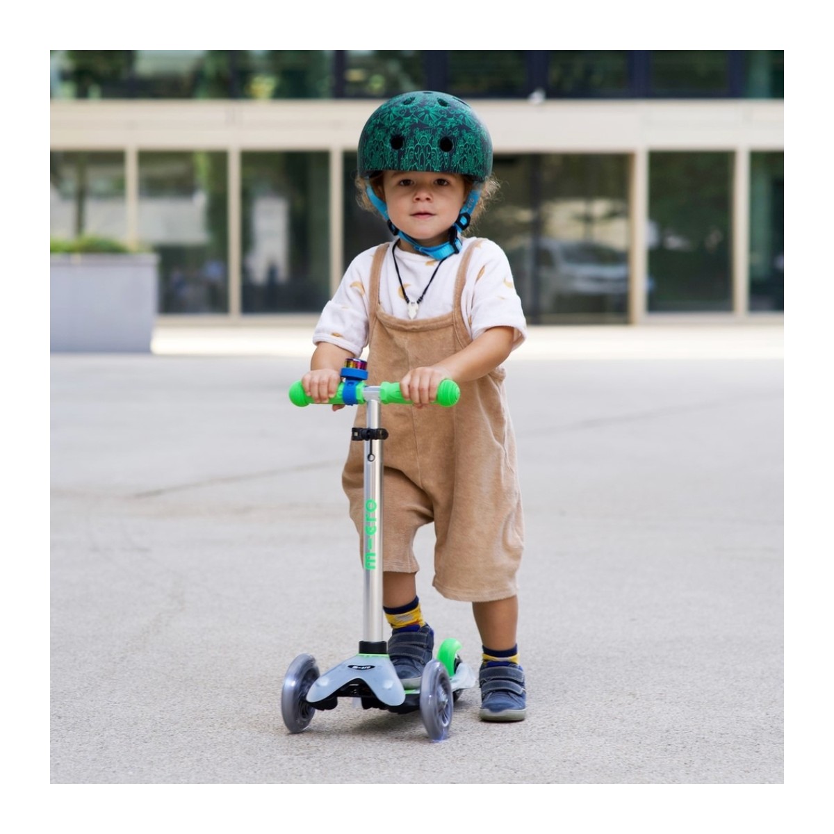 Micro Mandala kiiver, roheline/sinine, M (54-58 cm) - Pilt 4