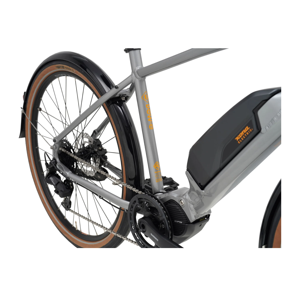 Elektrijalgratas KONA Dew-E, Gloss Metallic Dark Faux Raw (Grey) - Pilt 6