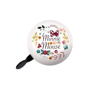 Jalgrattakell Minnie Flowers Retro, valge lilleline