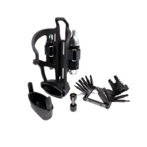 Lezyne Flow Storage pudelihoidja lisadega (V16 multitööriist, CO2 pump, 2 x 16g ballooni) - Pilt 2